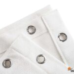 80 cm hoog - wit - balkondoek