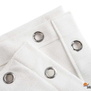 90 cm hoog - wit - balkondoek