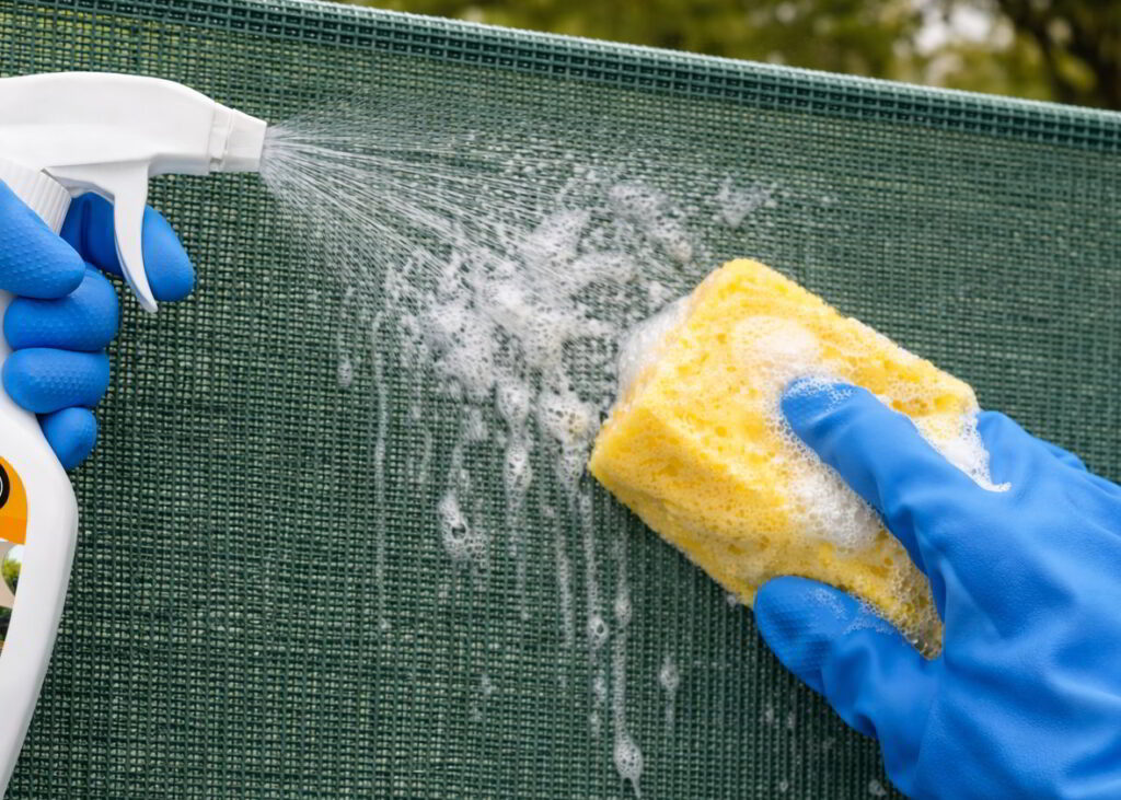 Privacydoek schoonmaken reinigingsmiddel